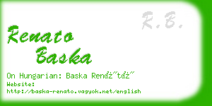 renato baska business card